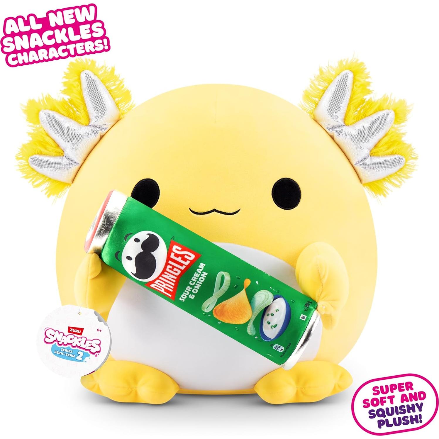 Snackles ZURU Peluche 35.56 cm Axolotl Pringles