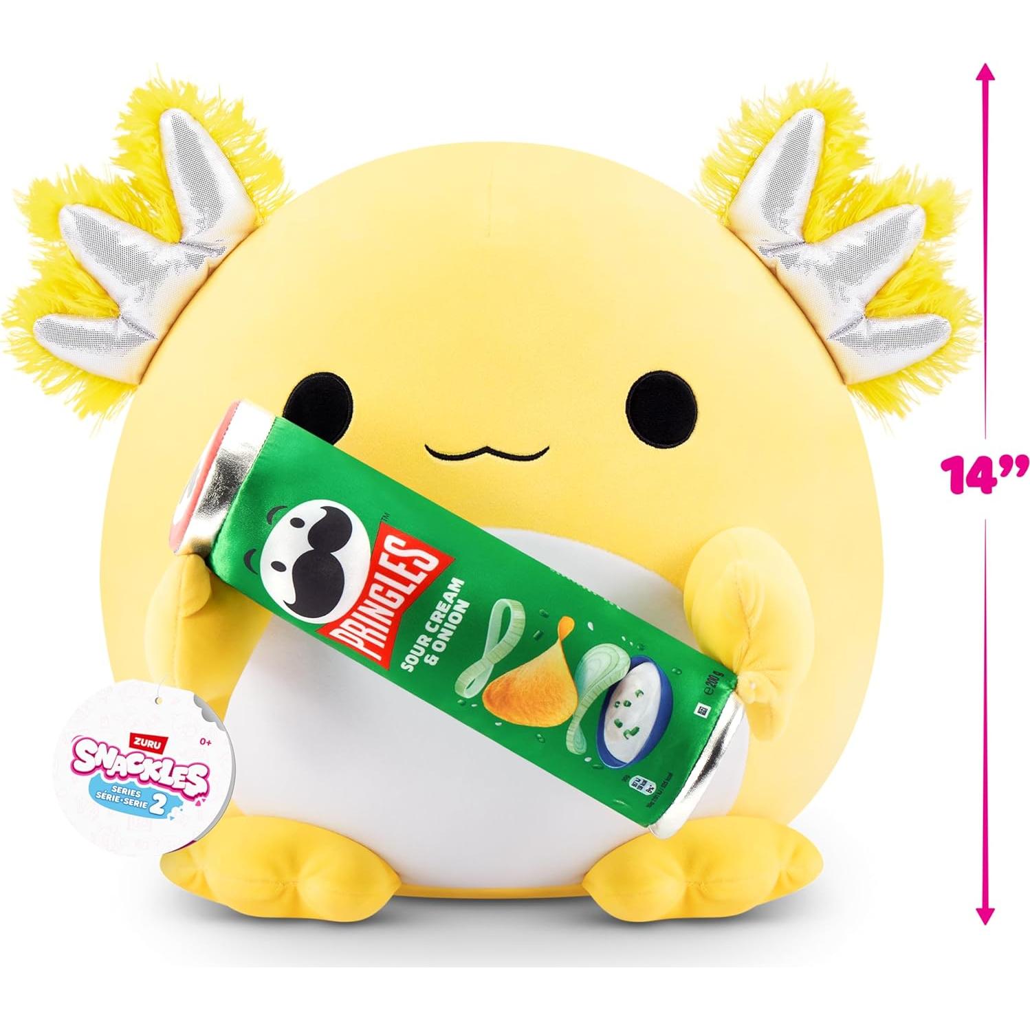 Snackles ZURU Peluche 35.56 cm Axolotl Pringles