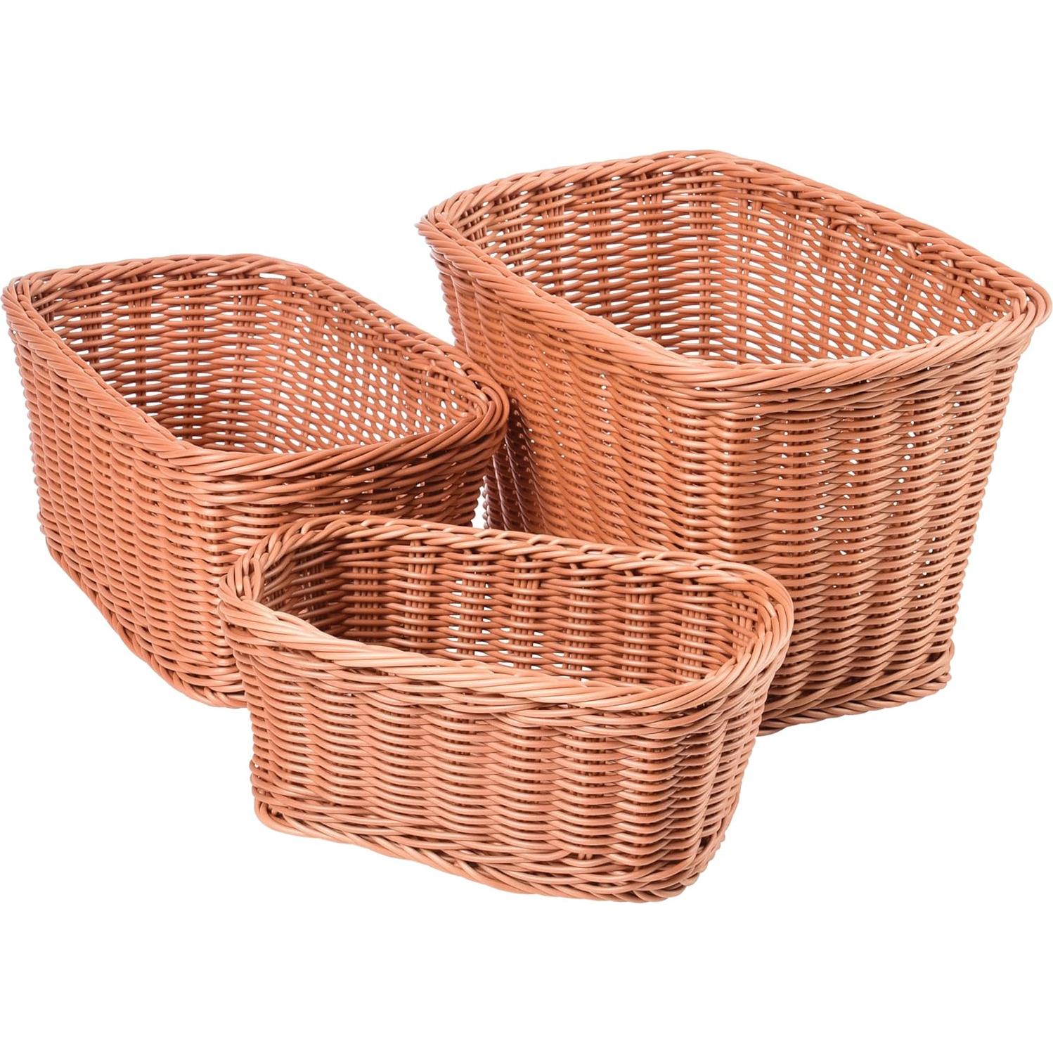 Cestas de Plástico Tejidas Constructive Playthings - Set de 3