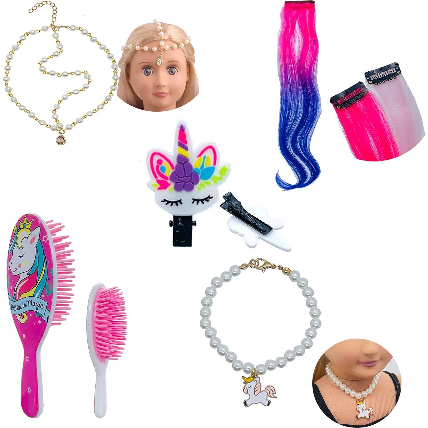 Kit de Accesorios para Muñecas 18" SAIBURAZ - Pelucas y Clips