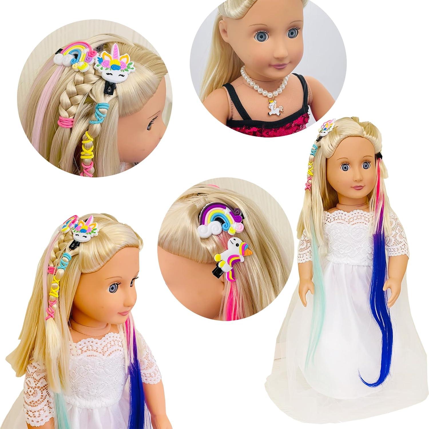 Kit de Accesorios para Muñecas 18" SAIBURAZ - Pelucas y Clips