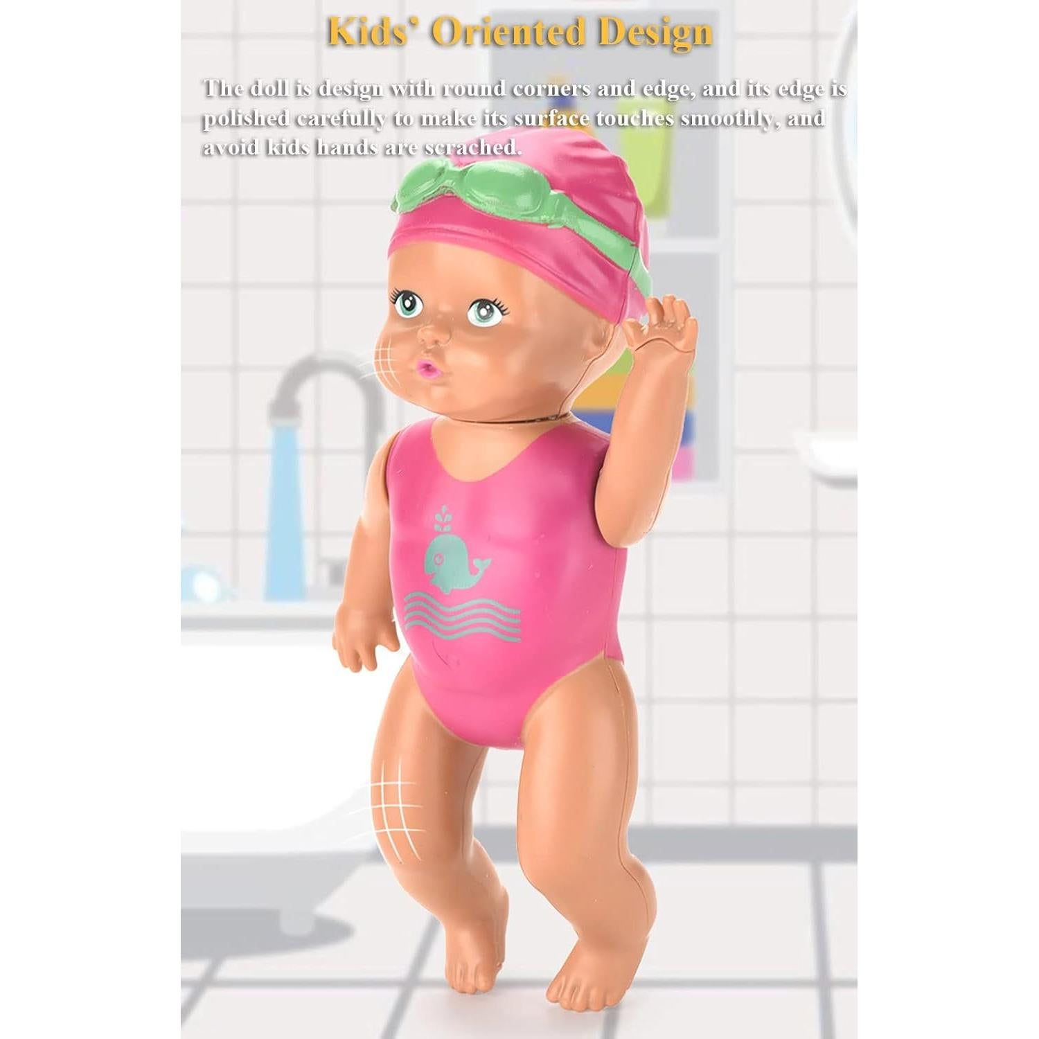 Muñeca de Natación NEXTAKE 15 cm con Resorte - Estilo Espalda y Libre