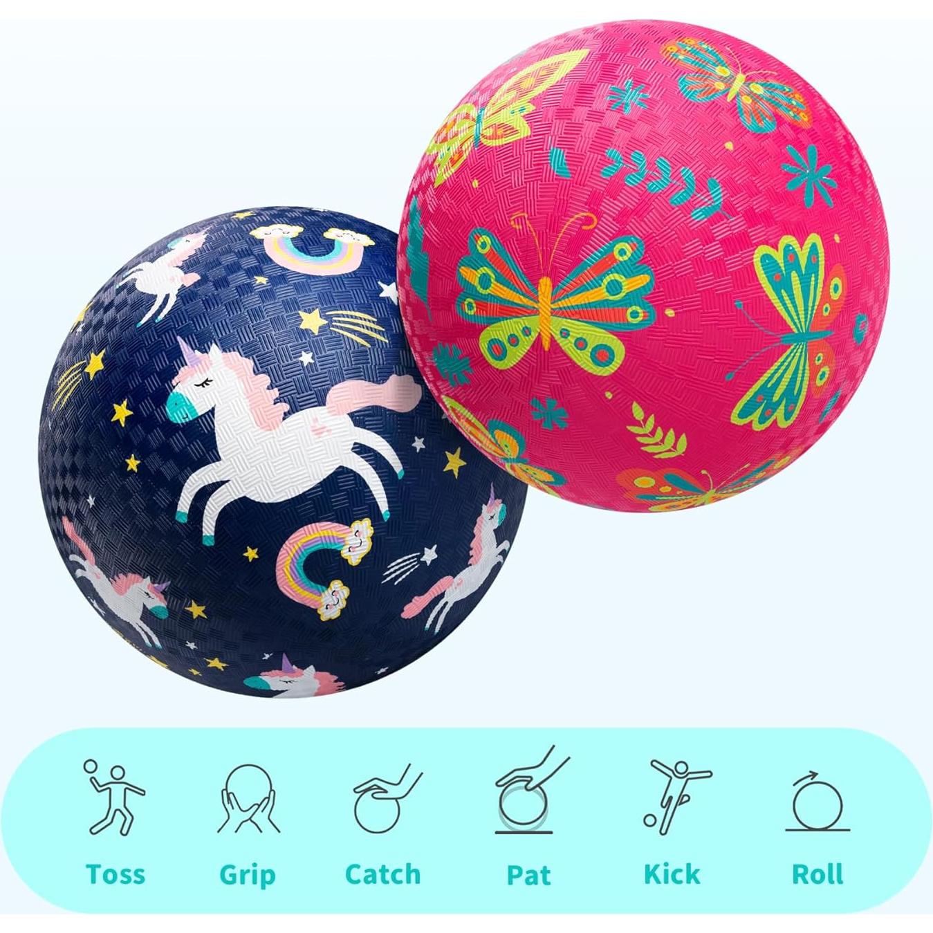 ZOOJOY Paquete de 2 Pelotas de Juego de Goma 15.24 cm