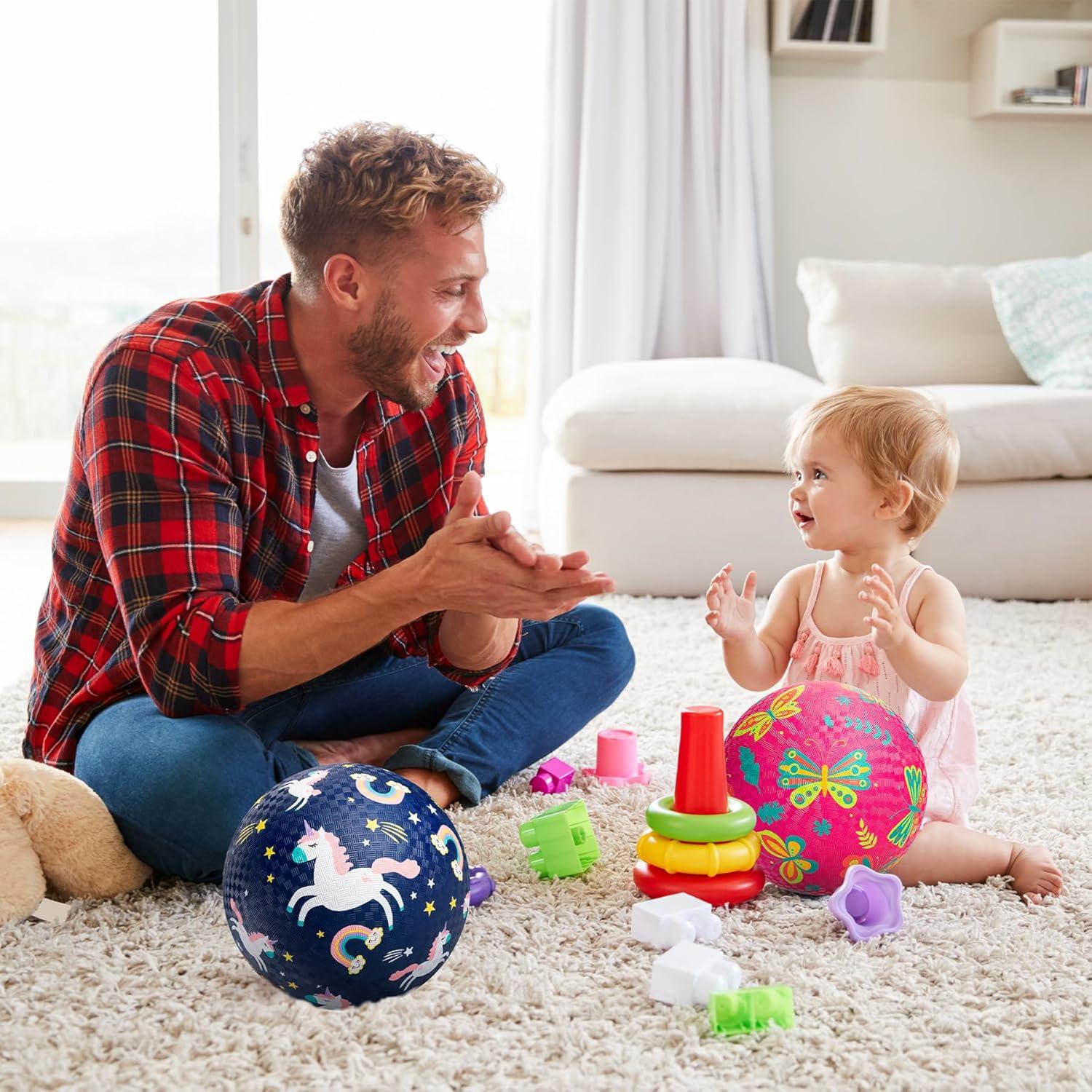 ZOOJOY Paquete de 2 Pelotas de Juego de Goma 15.24 cm