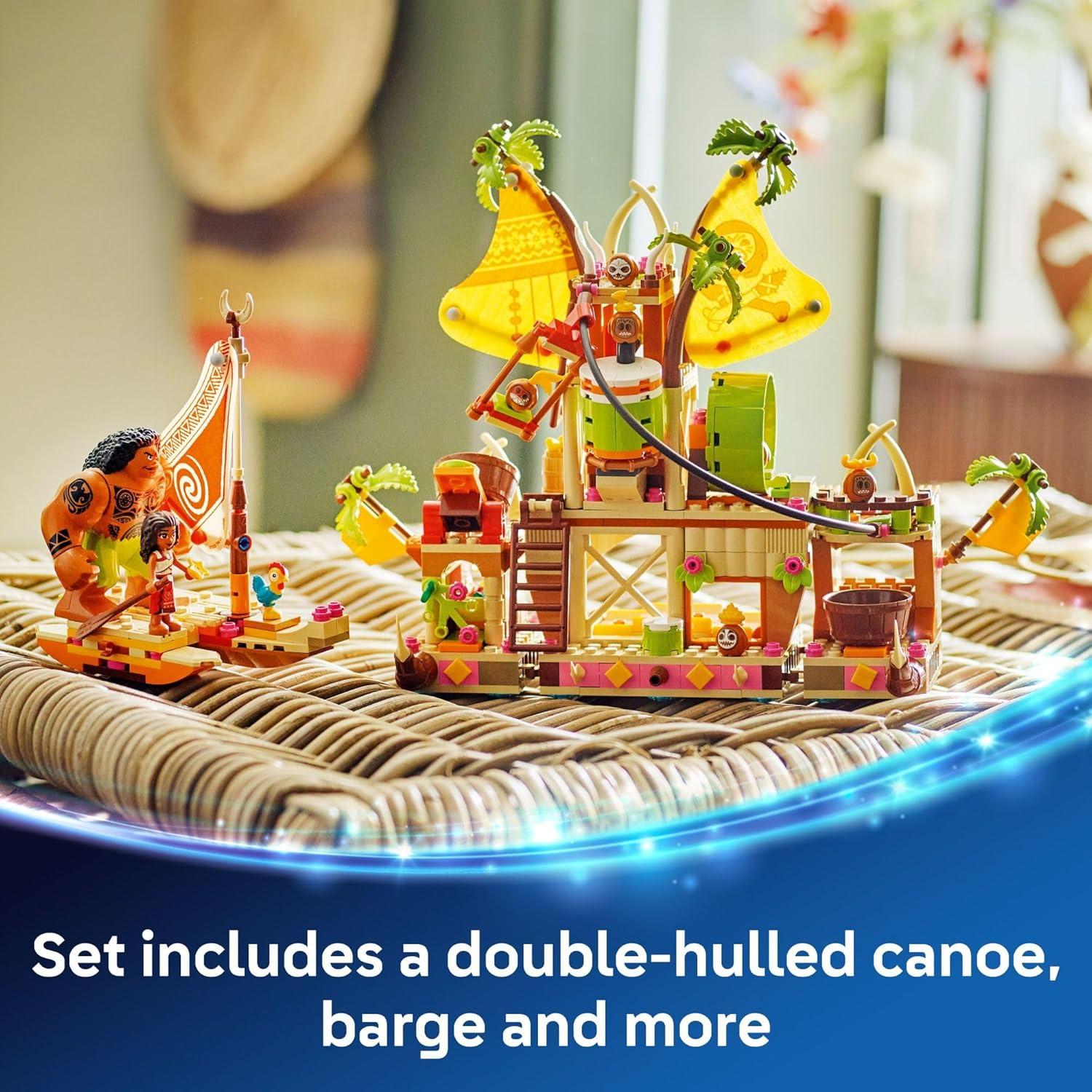 LEGO Disney Moana 2 Barge Kakamora - Set de Construcción 572 Piezas