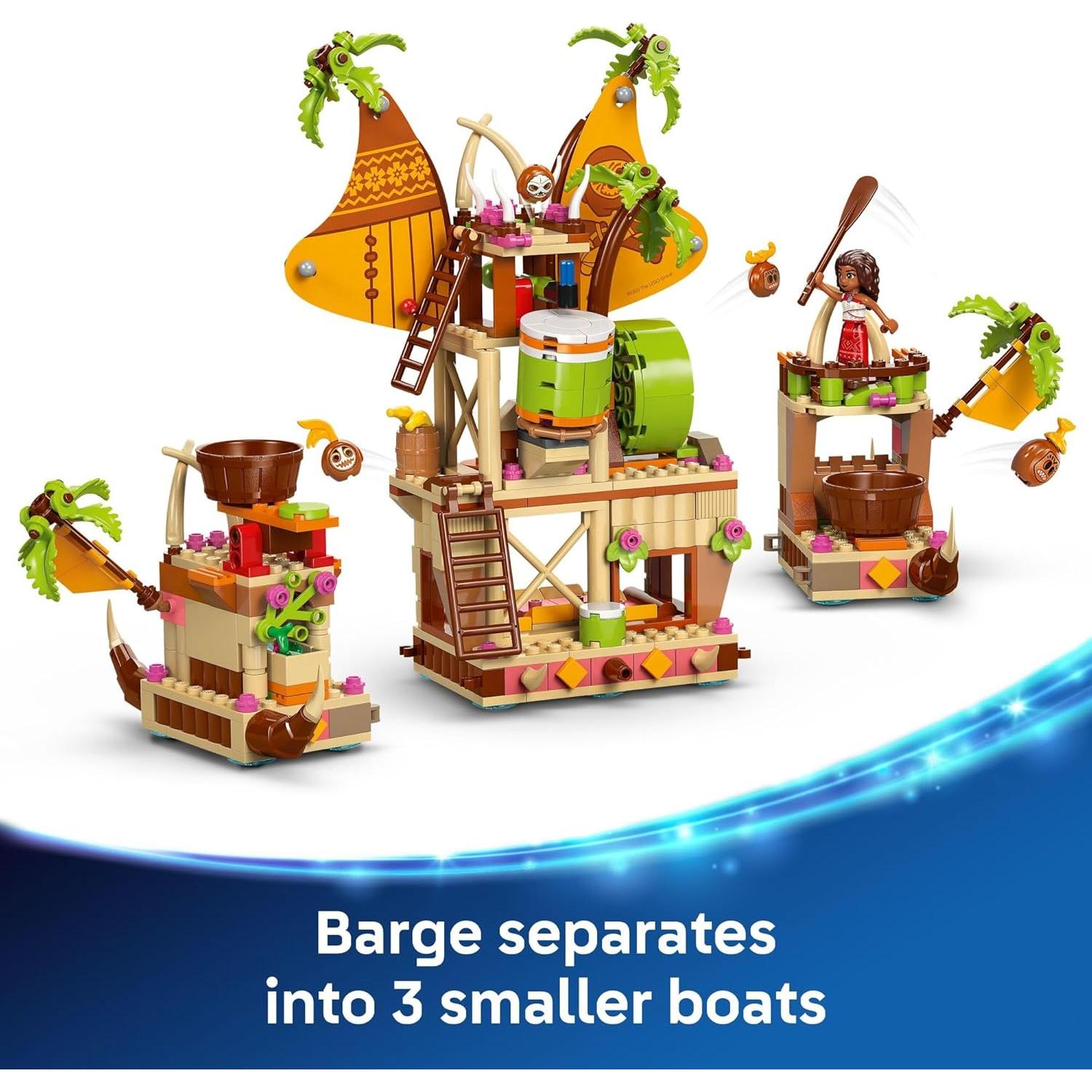 LEGO Disney Moana 2 Barge Kakamora - Set de Construcción 572 Piezas