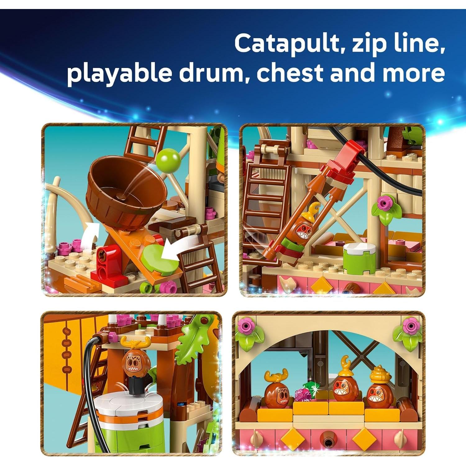 LEGO Disney Moana 2 Barge Kakamora - Set de Construcción 572 Piezas