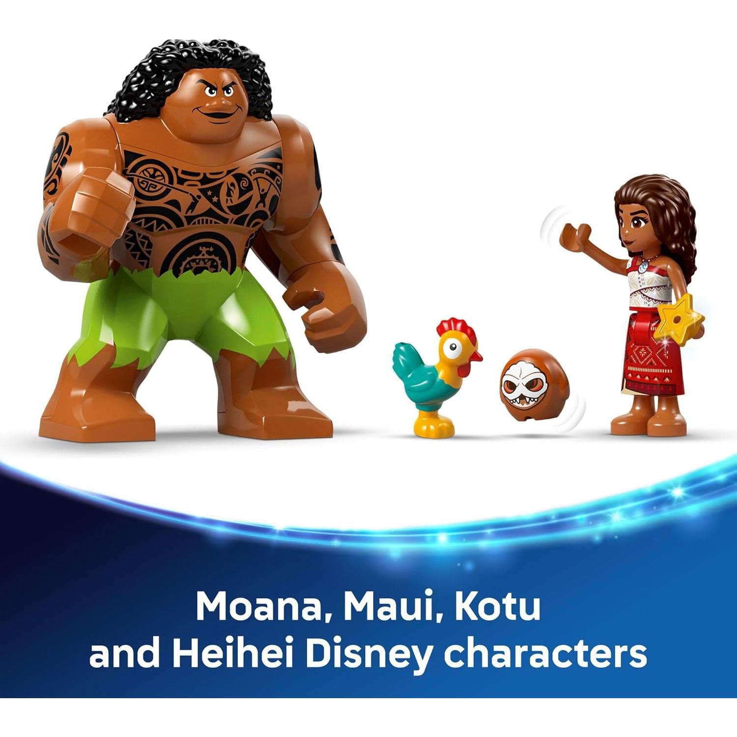 LEGO Disney Moana 2 Barge Kakamora - Set de Construcción 572 Piezas