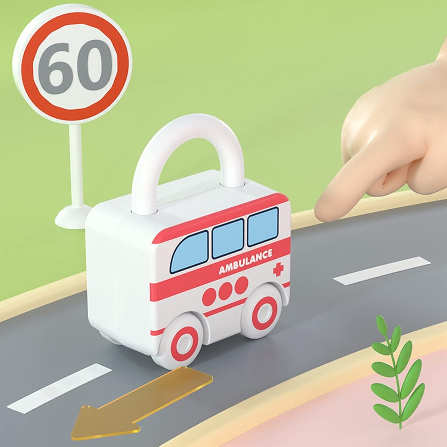 Juguete Educativo Montessori Junyobee - Juego de Coches 6 llaves