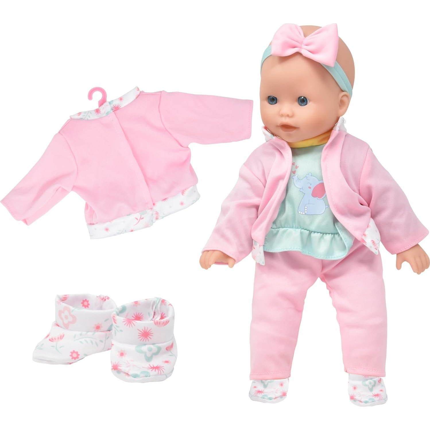 Muñeca Bebé 35 cm Regalo Boutique con Armario y Accesorios