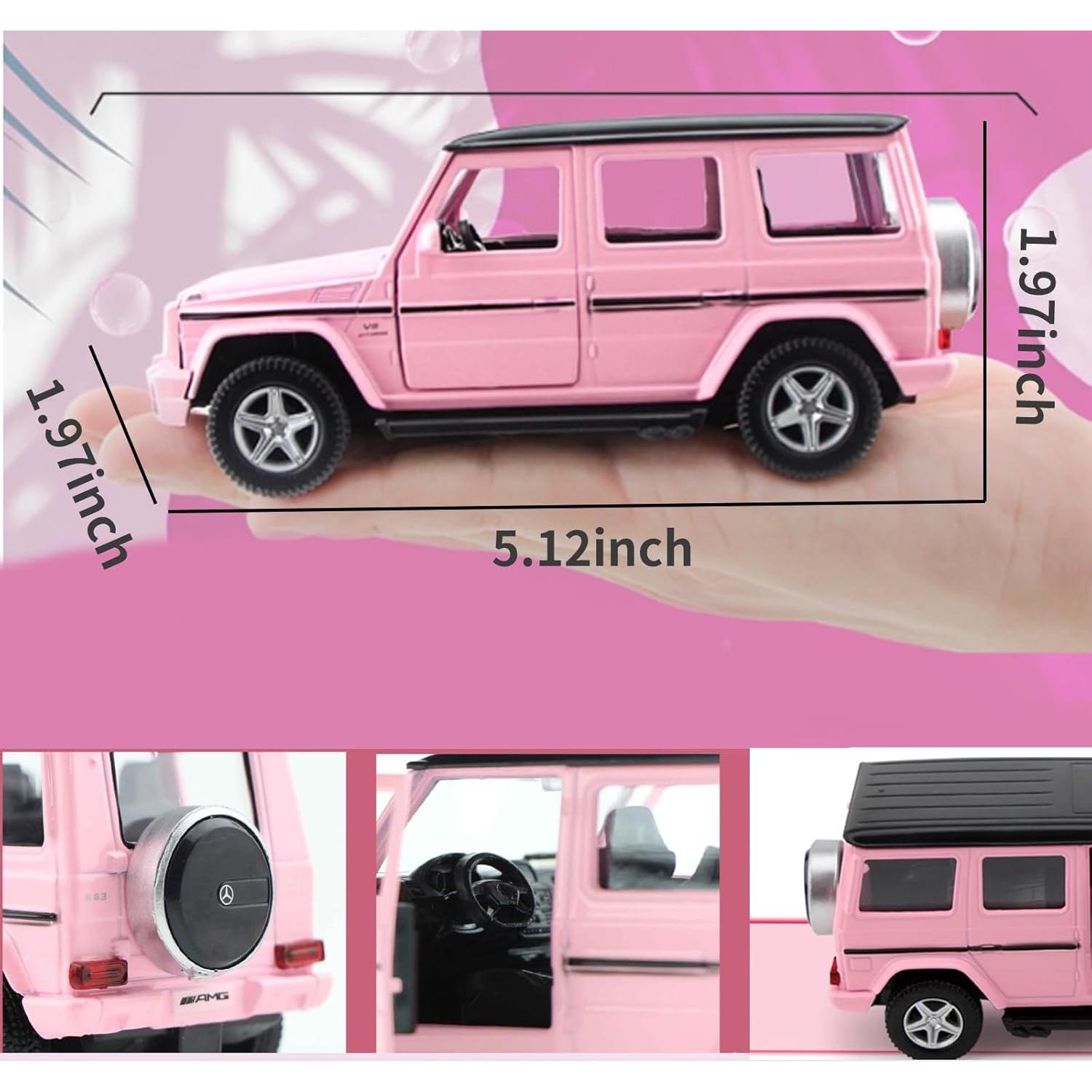 Coche de Juguete Rosa G63 a Escala 1:36 JOYINUS para Niños