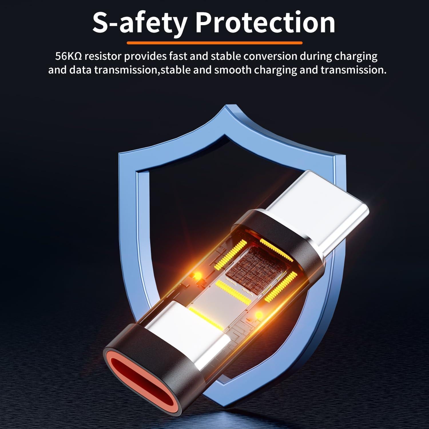 Adaptador Lightning a USB-C HOWJIM 2Pack Carga Rápida 27W