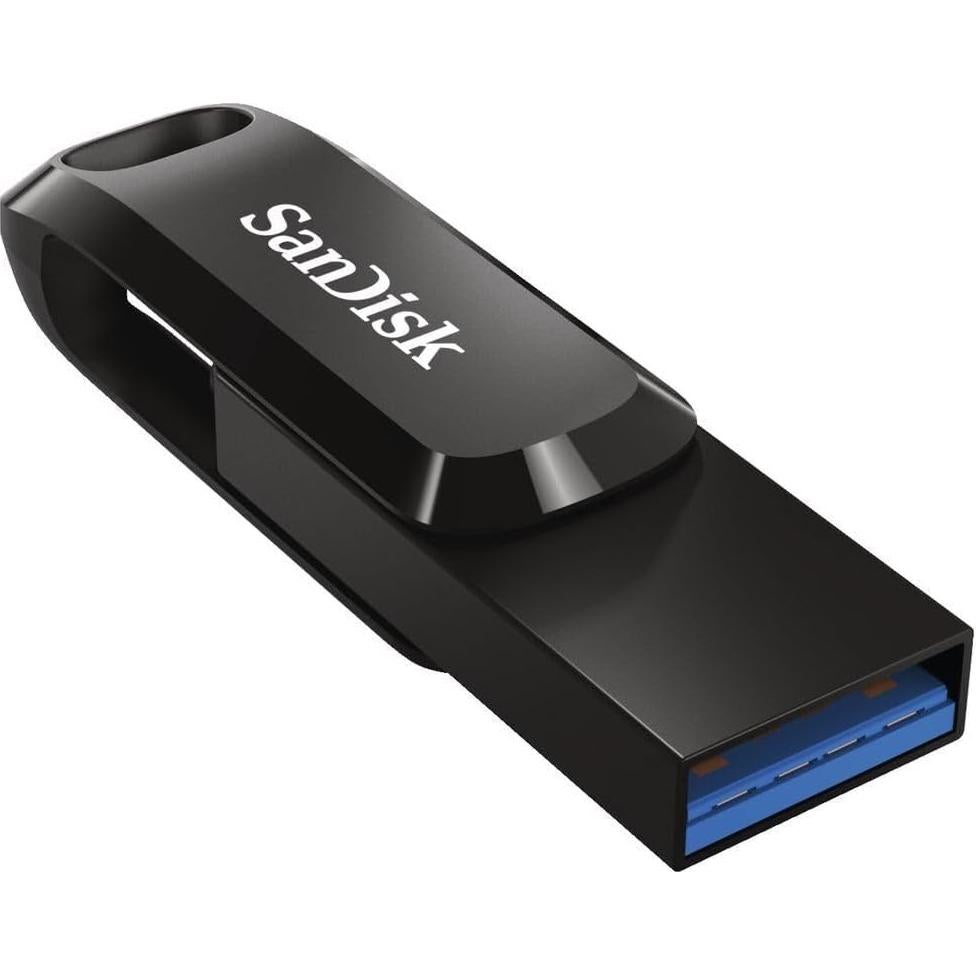 SanDisk 32GB Ultra Dual Drive Go USB Tipo-C y Tipo-A Negro