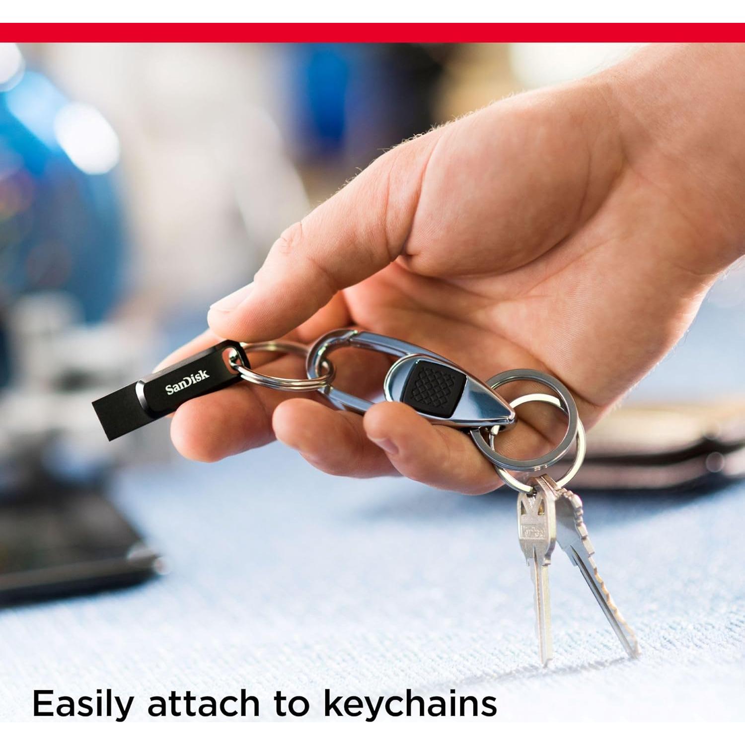 SanDisk 32GB Ultra Dual Drive Go USB Tipo-C y Tipo-A Negro