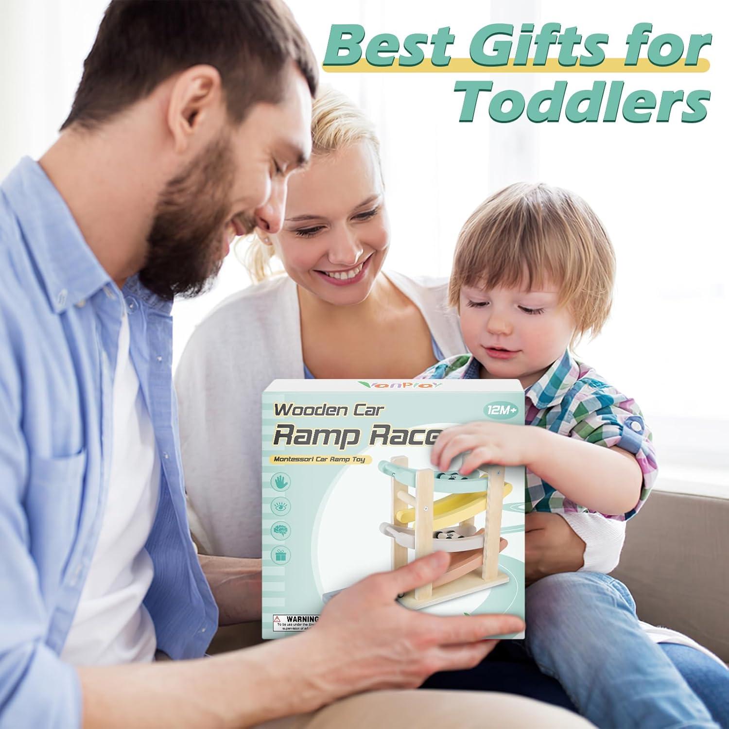 Juguete de Rampa de Coches Vanplay con 4 Coches Mini 22.86cm