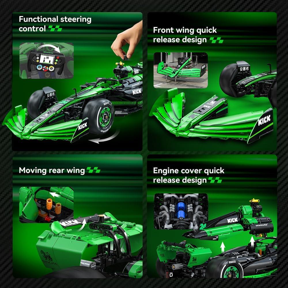 Set de Construcción F1 CaDA C64010W Sauber C44 2553 Piezas