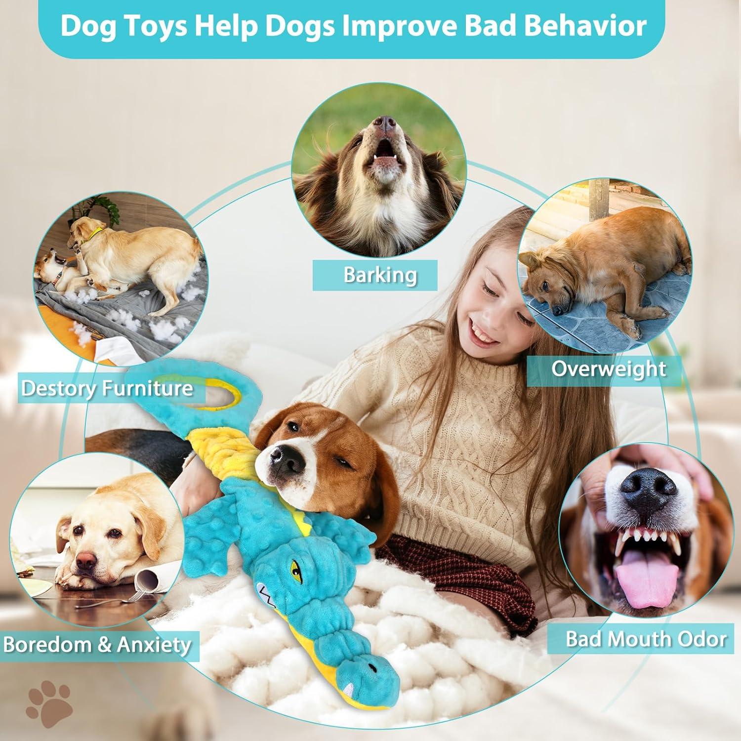 Juguete para Perros Cocodrilo Eneston 30cm Resistente Squeaky