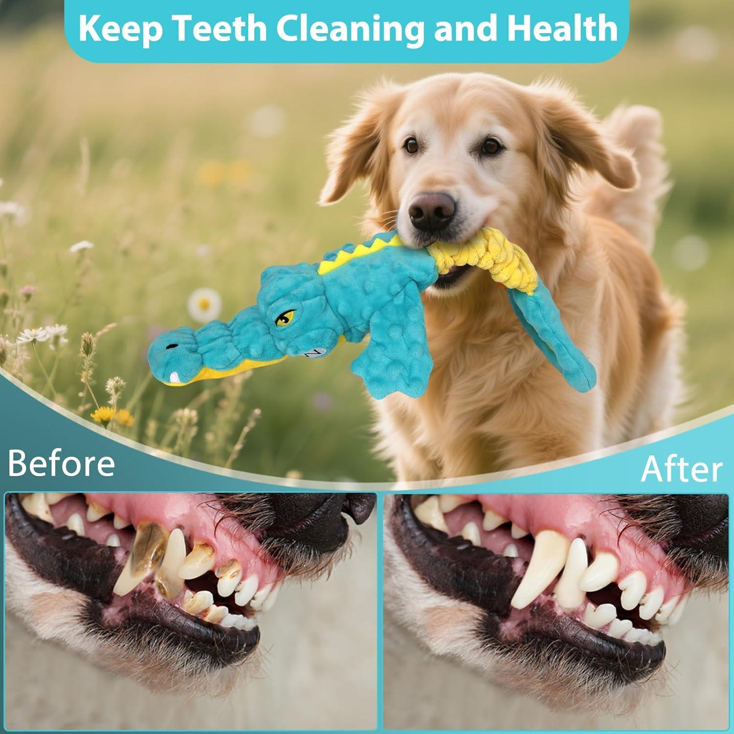 Juguete para Perros Cocodrilo Eneston 30cm Resistente Squeaky