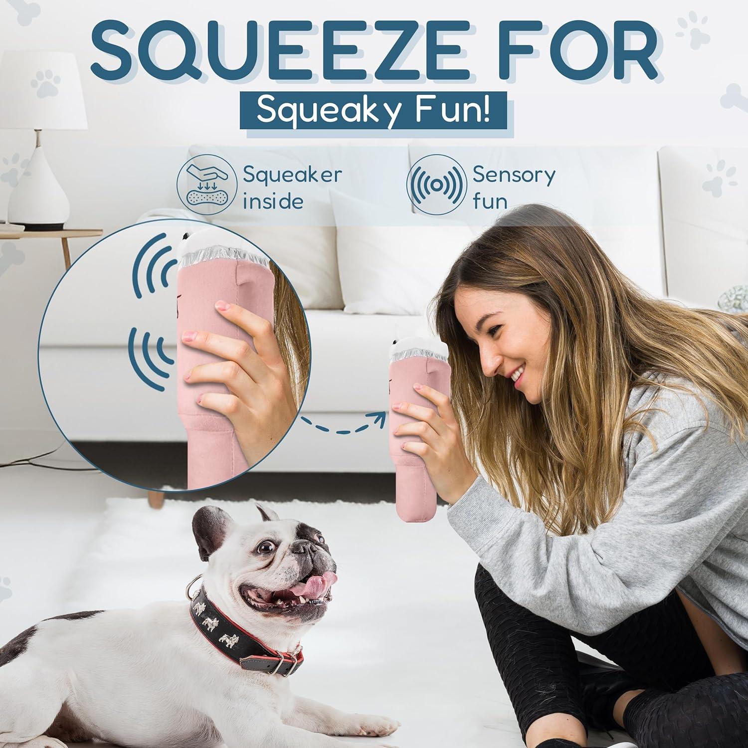 Taza de Perro Aspire Designs TumblerToy Rosa 24.1 cm