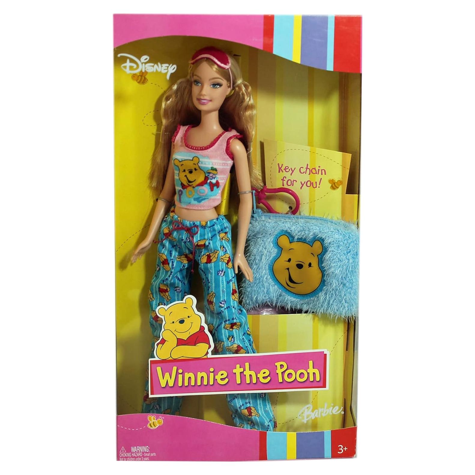 Muñeca Barbie Winnie the Pooh Pijamas y Pantuflas
