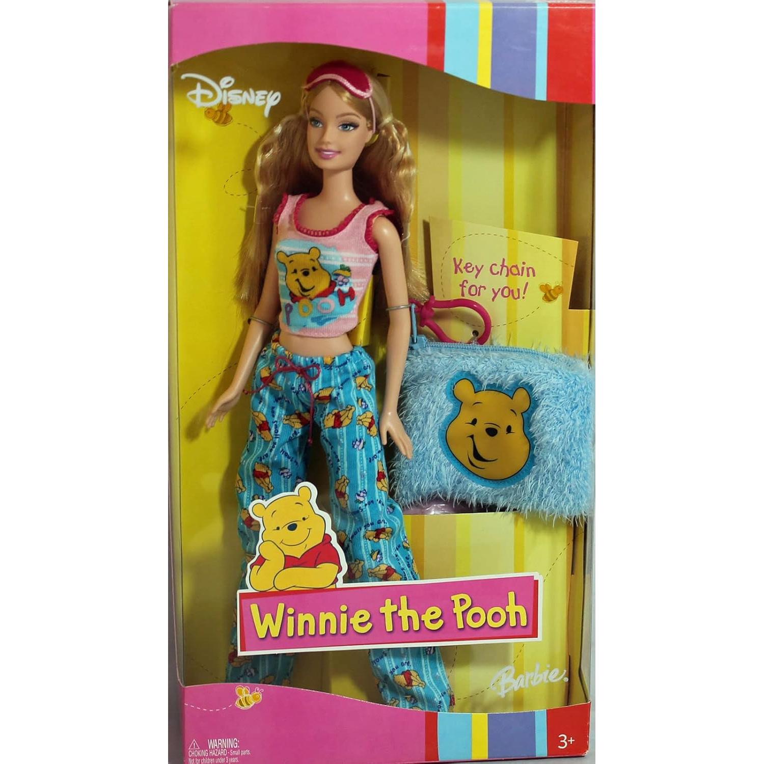Muñeca Barbie Winnie the Pooh Pijamas y Pantuflas