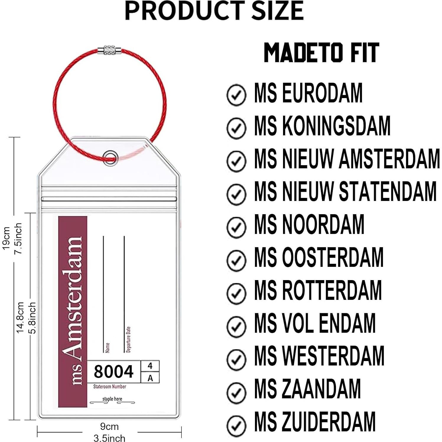 4 Soportes de Etiquetas de Equipaje TONGMAO + 2 Cintas Impermeables