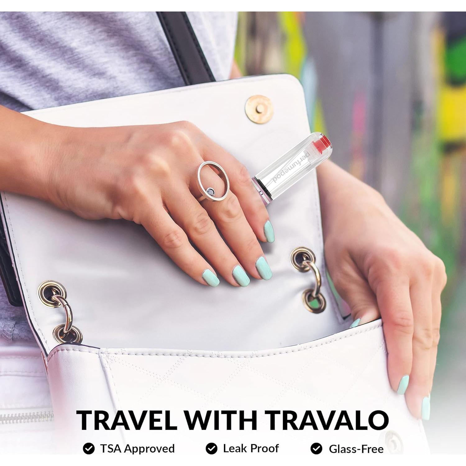 Atomizador de Perfume Travalo Pod Pure 5ml Negro - A Prueba de Fugas