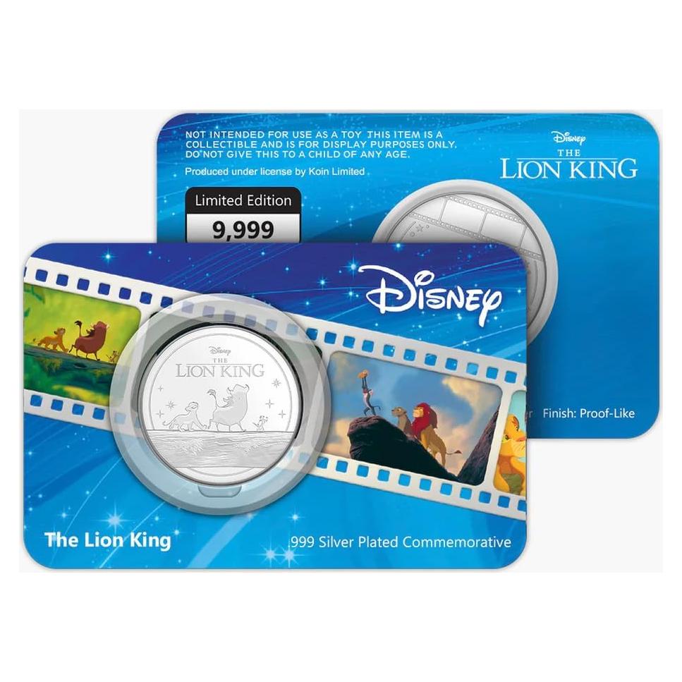 Moneda Coleccionable El Rey León FANTASY CLUB 32 mm Edición Limitada