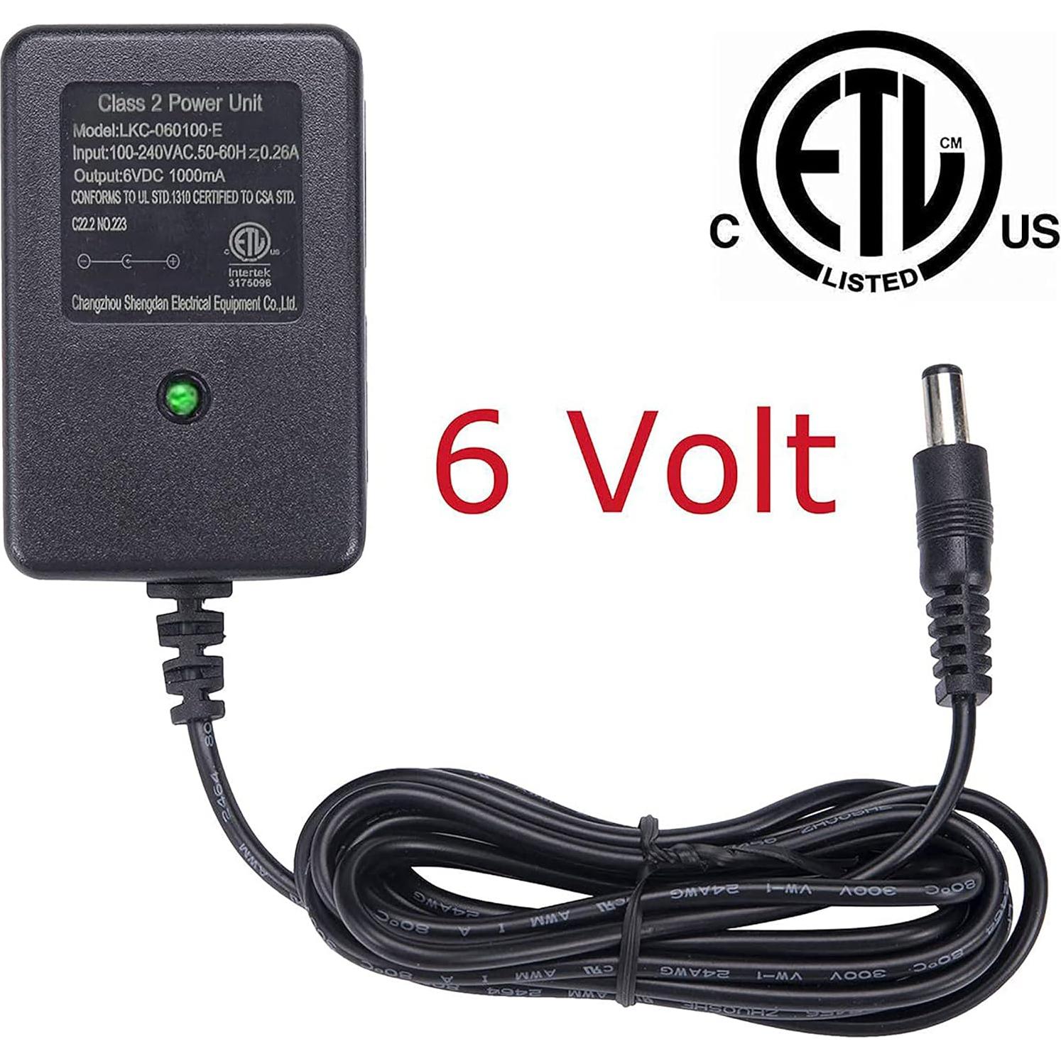 Cargador de Batería 6V Bestlaixing para Juguetes Eléctricos