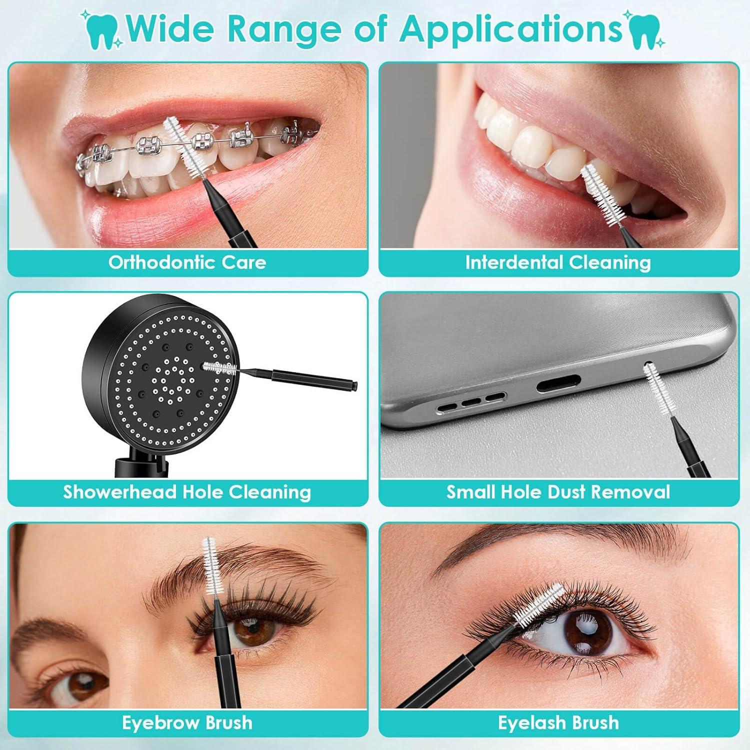 Lezmarket 300 Cepillos Interdentales para Brackets Negros