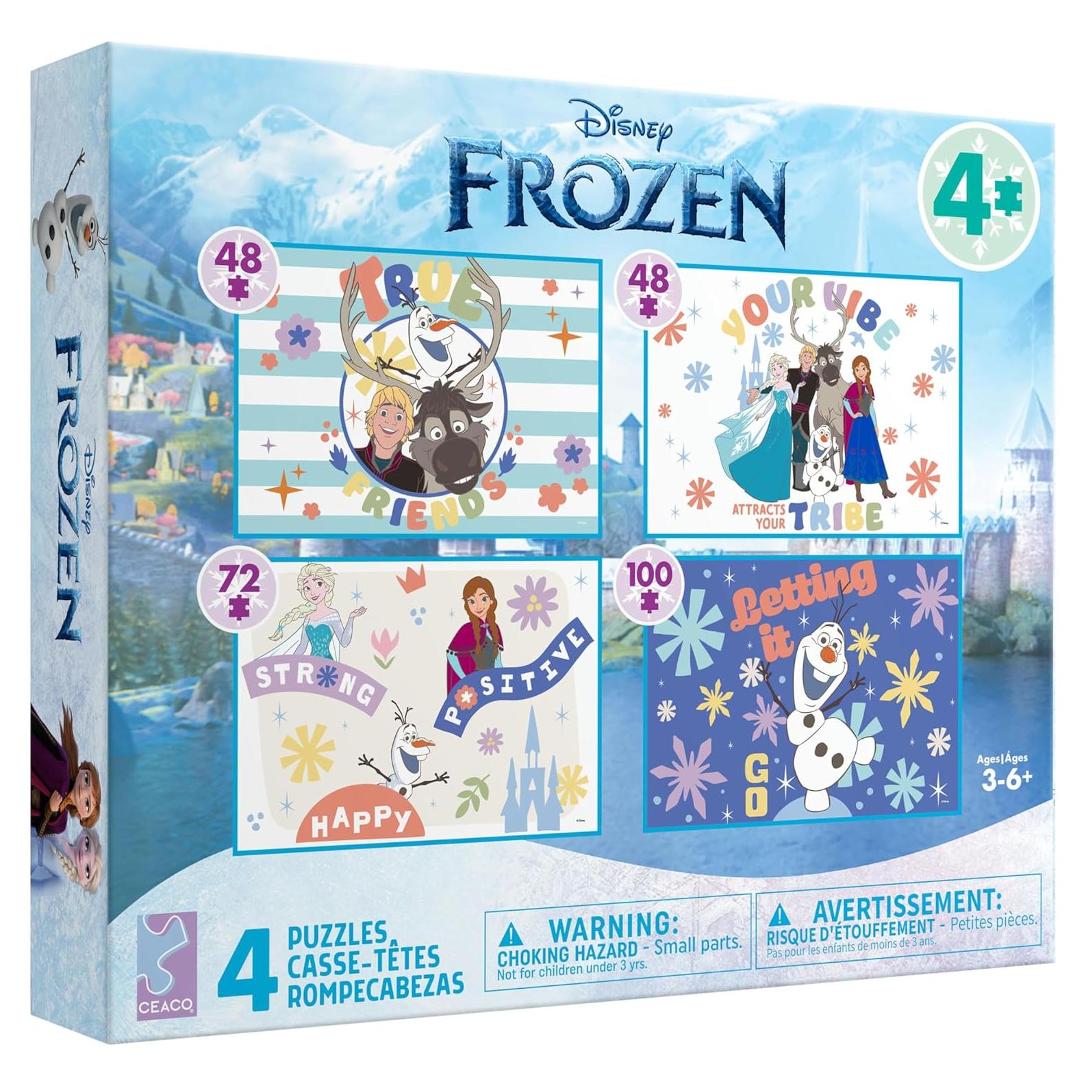 Rompecabezas 4 en 1 Frozen Disney Ceaco - 48 a 100 piezas