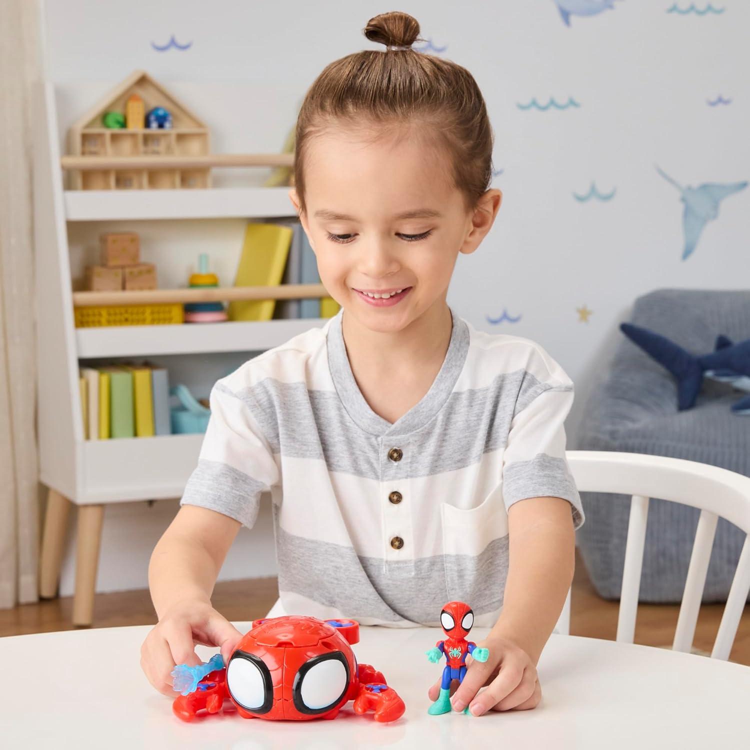 Cangrejo Araña Marvel Spidey 3" (7.6 cm) con Figura de Acción