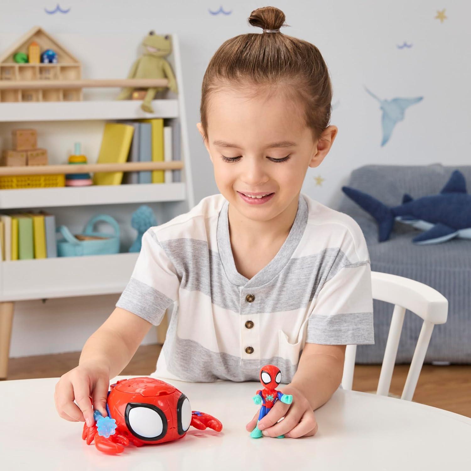 Cangrejo Araña Marvel Spidey 3" (7.6 cm) con Figura de Acción