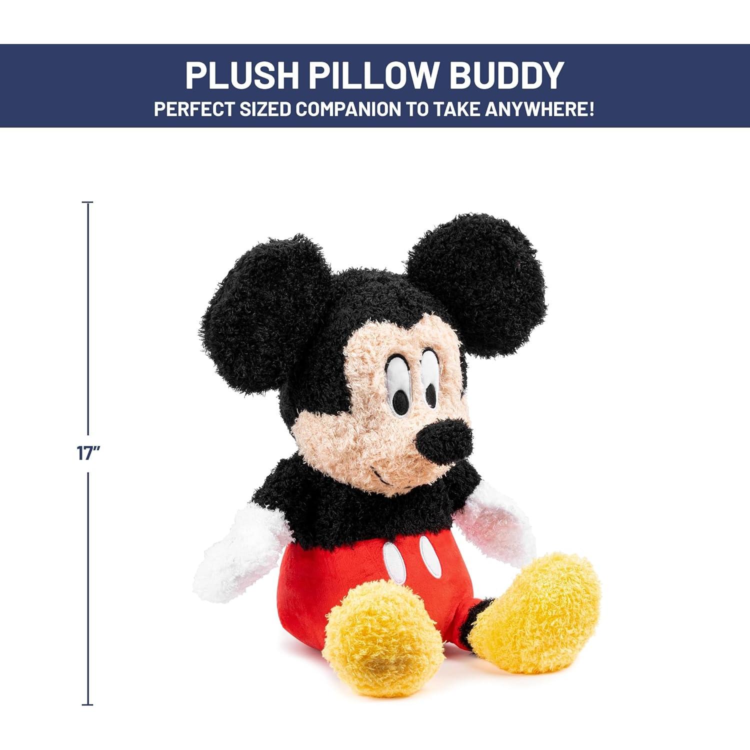 Almohada de Peluche Mickey Mouse Jay Franco 38 cm Suave