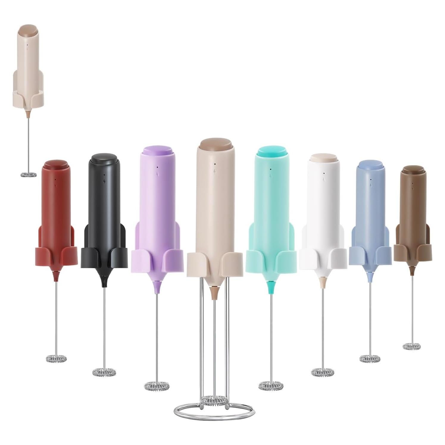 Espumador de Leche Eléctrico ELMWAY KJBQ-10 Recargable Beige