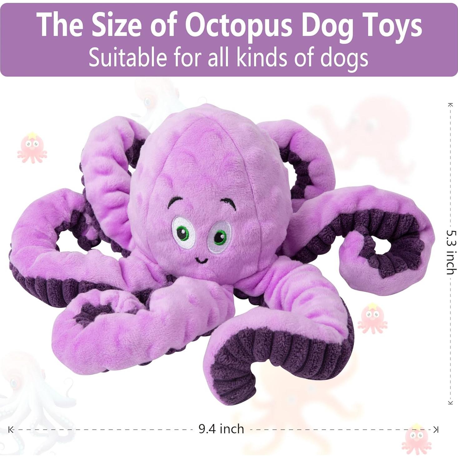 Juguete para Perros Bttfere Pulpo Squeaky 2.54cm 159g