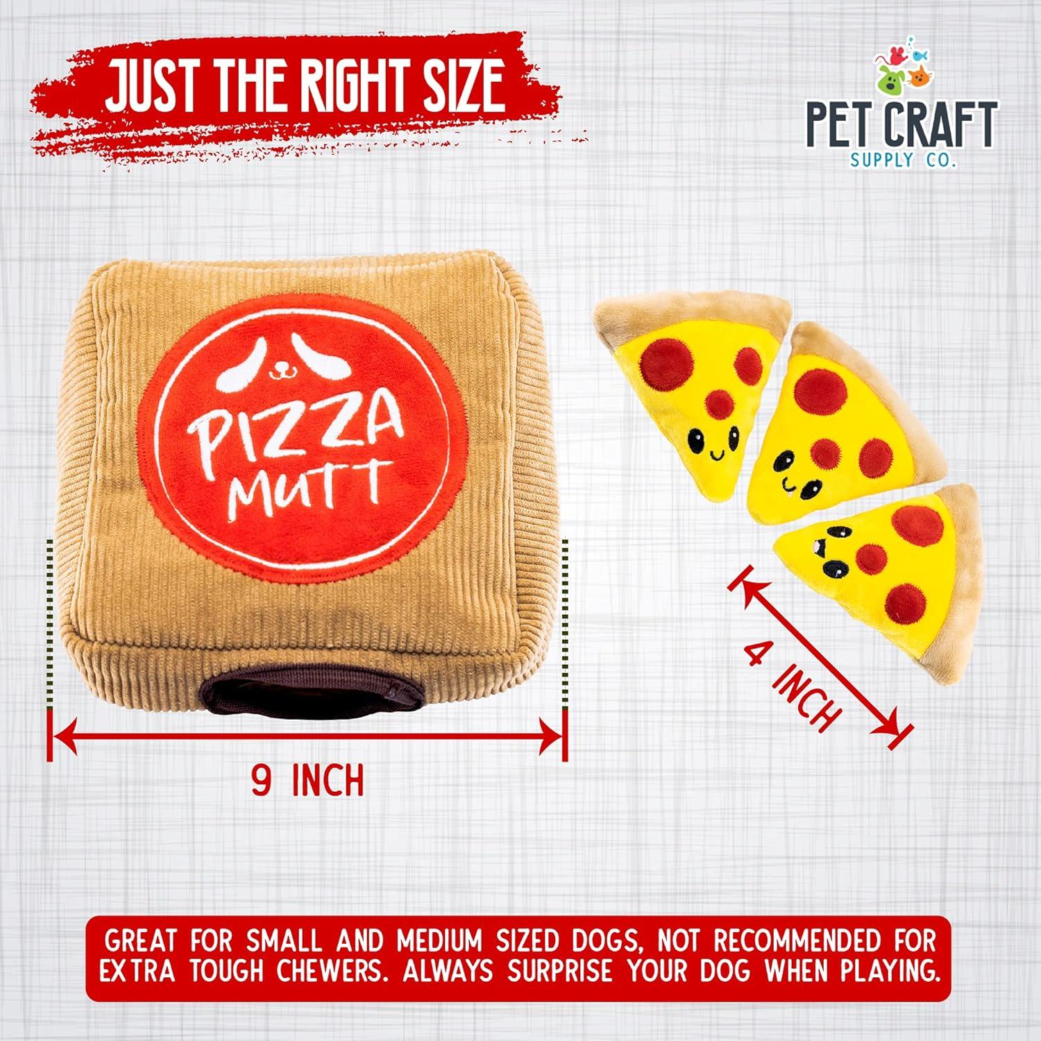 Juguete de Peluche Interactivo Pet Craft Supply Pizza Mutt