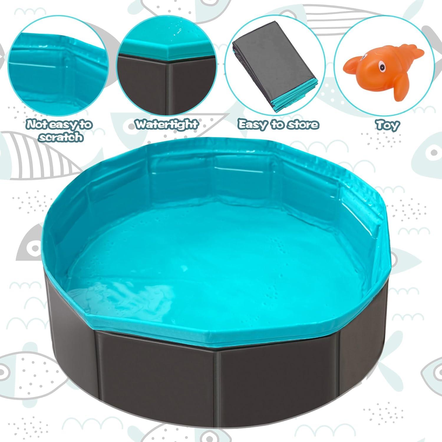 Juguete de piscina para gatos Yopetox con 6 juguetes acuáticos
