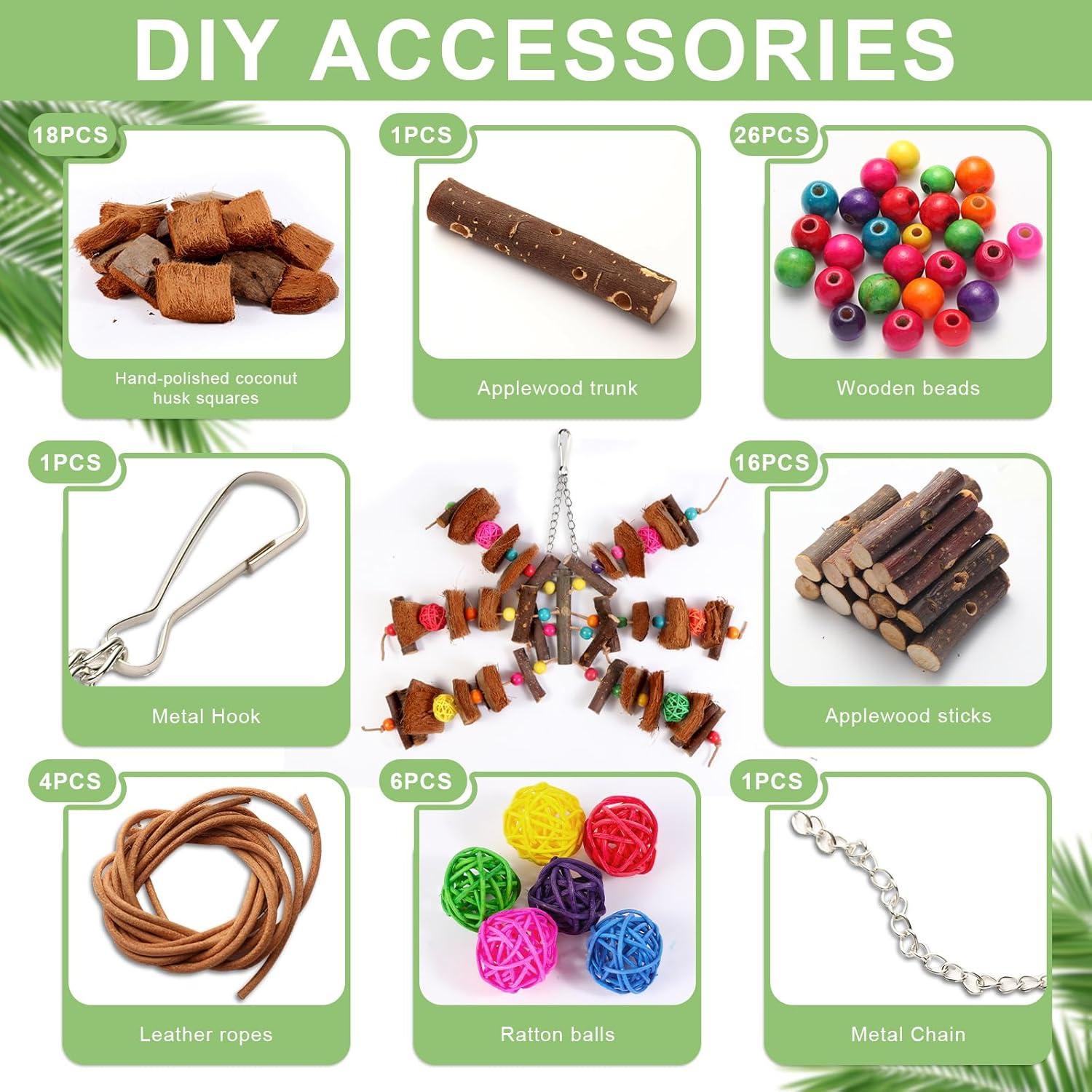 Juguete para Aves Kyouki DIY Natural - Cáscara de Coco 19.8x10.9cm