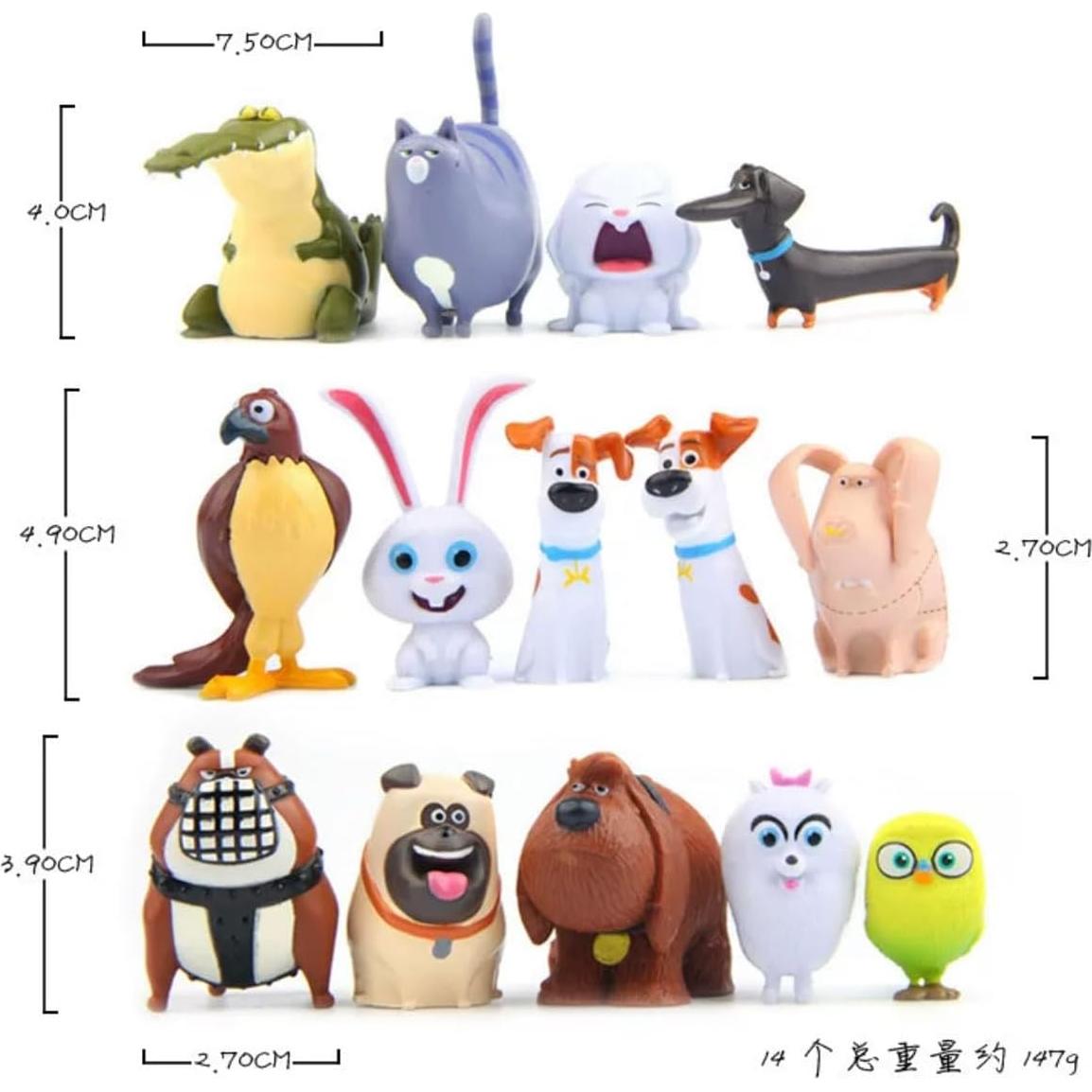 Kit de Adornos de Pastel La Vida Secreta de Las Mascotas 14 Pcs