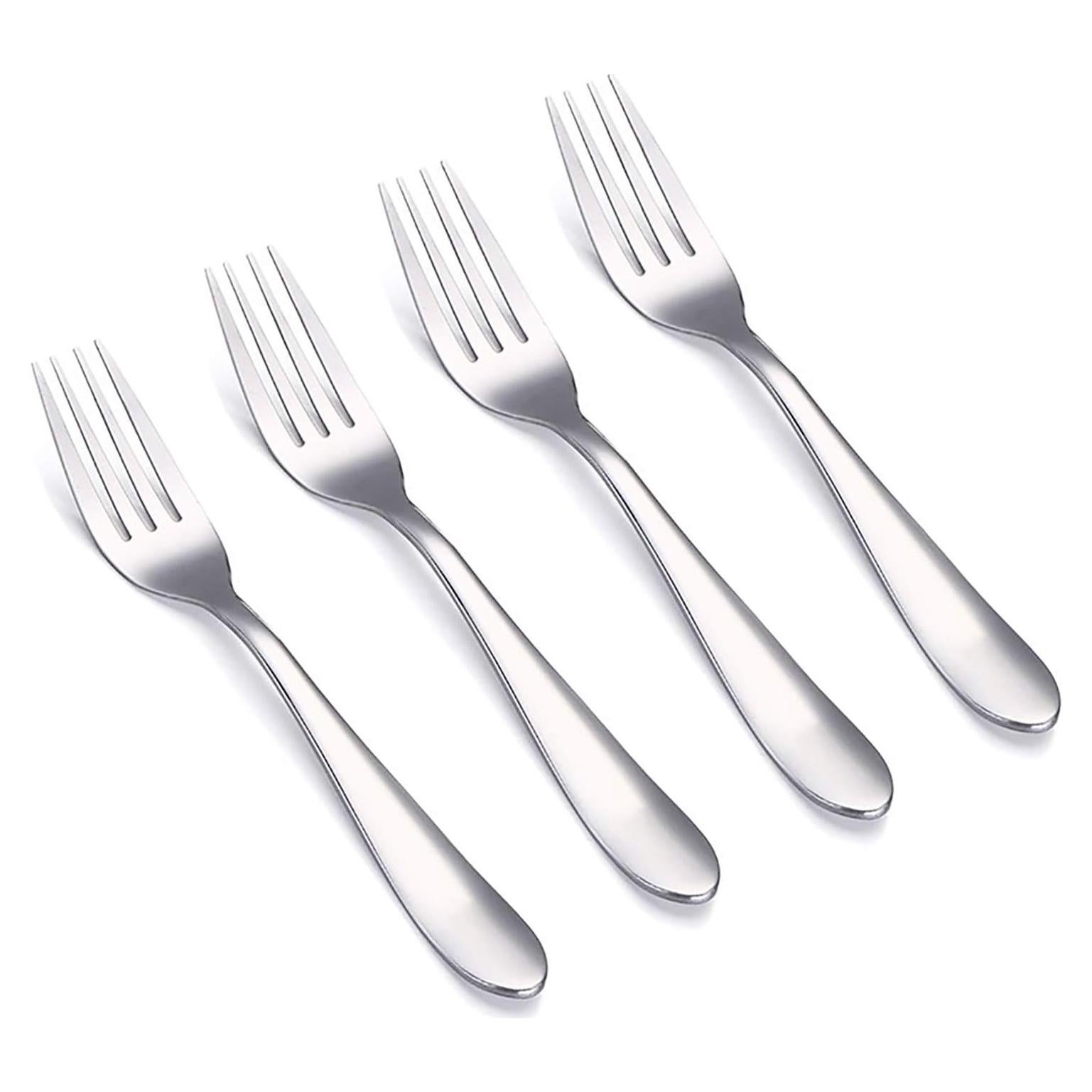 Juego de 4 Tenedores para Niños VANRA Acero Inoxidable 14.5 cm