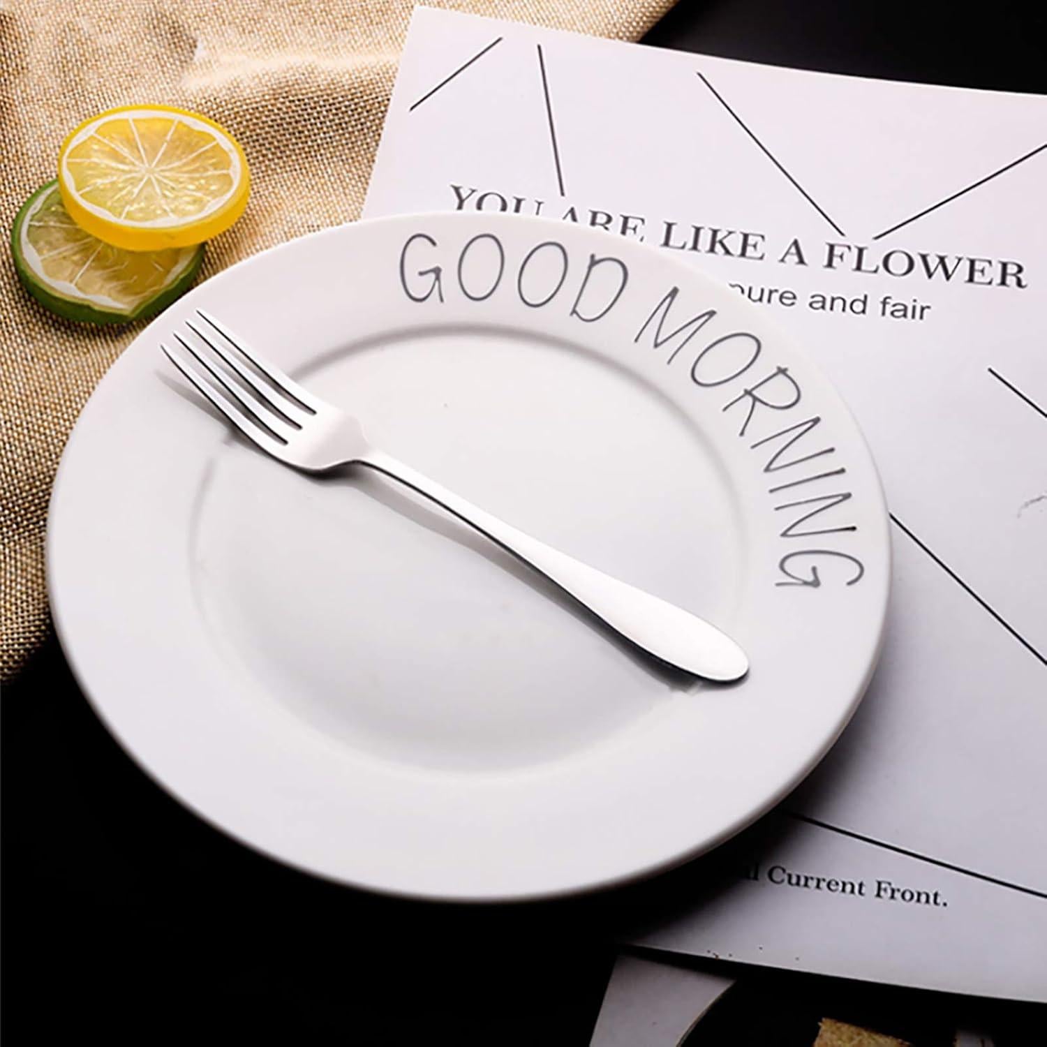 Juego de 4 Tenedores para Niños VANRA Acero Inoxidable 14.5 cm