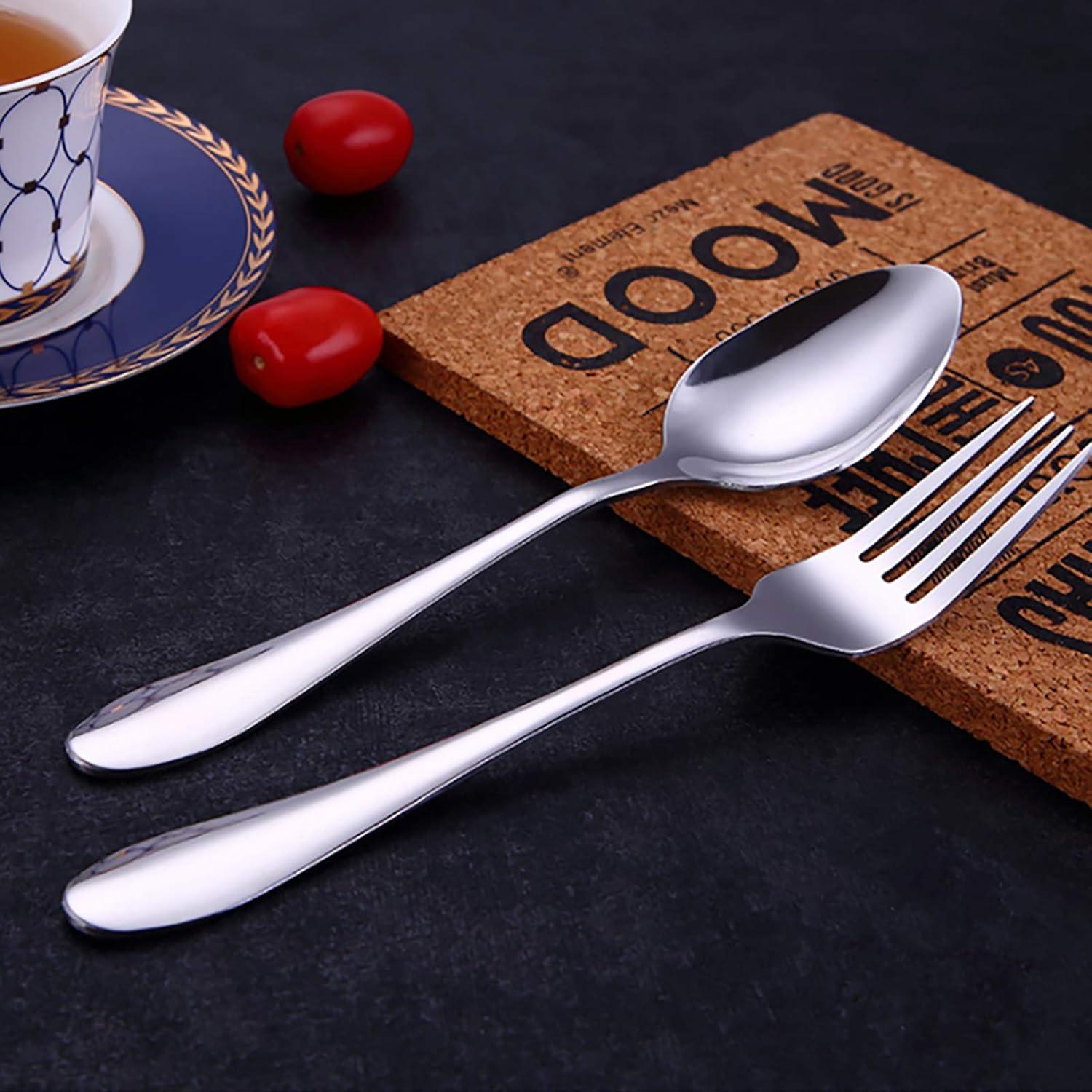 Juego de 4 Tenedores para Niños VANRA Acero Inoxidable 14.5 cm