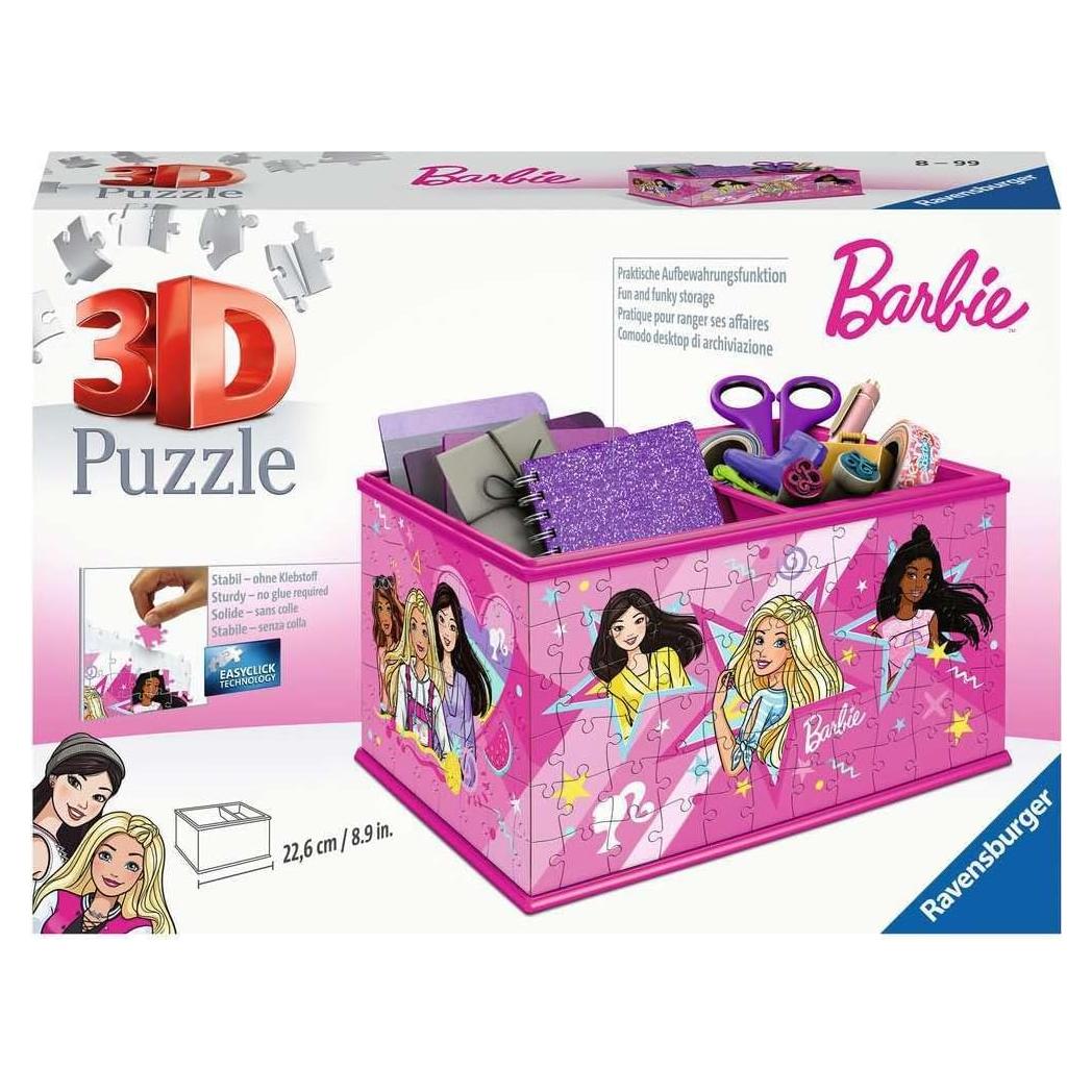Rompecabezas 3D Ravensburger Barbie 11584 Caja Almacenamiento