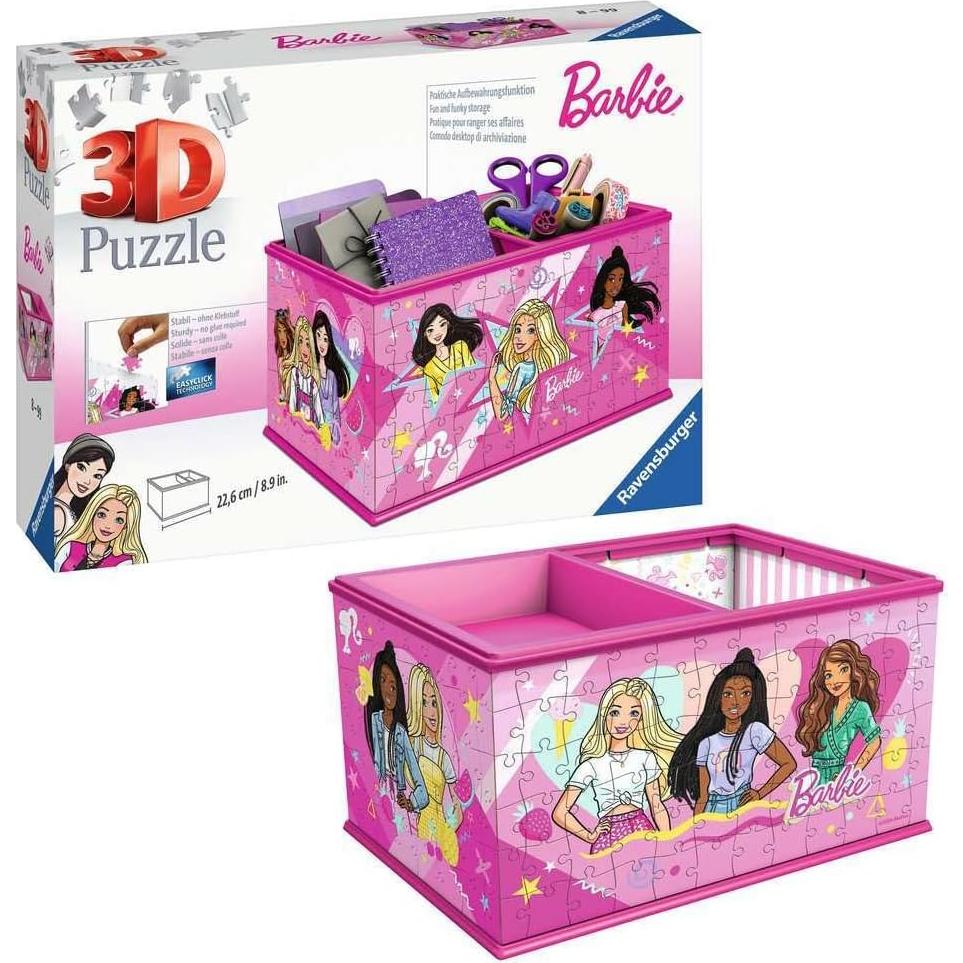 Rompecabezas 3D Ravensburger Barbie 11584 Caja Almacenamiento