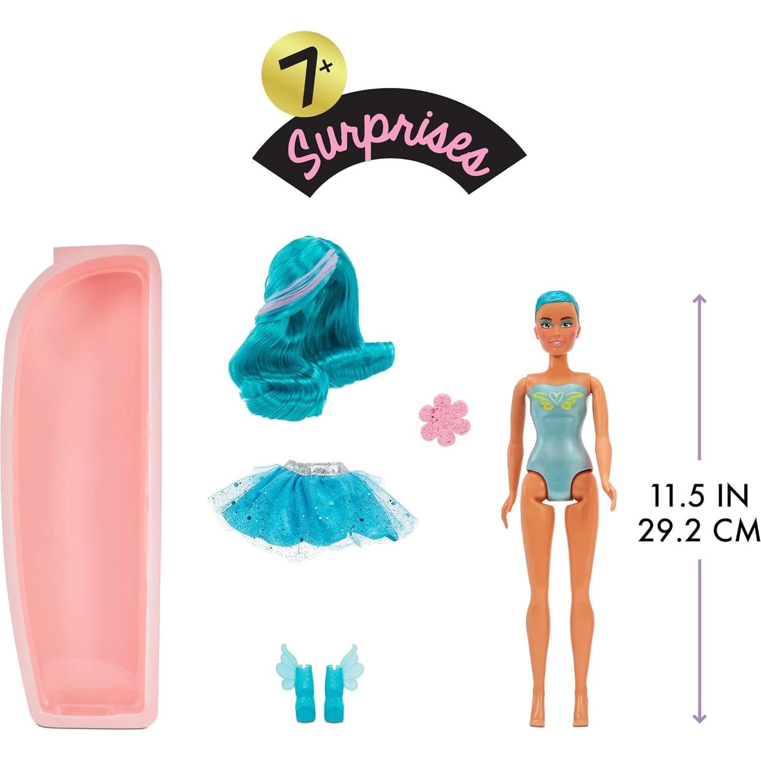 Muñeca Dream Ella MGA Cambio de Color Hada Verde 29.2 cm