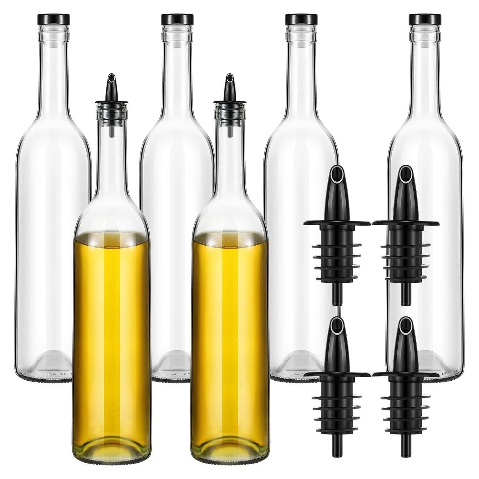 Baderke 6 Botellas de Vidrio 0.74L con Vertedor y Tapas