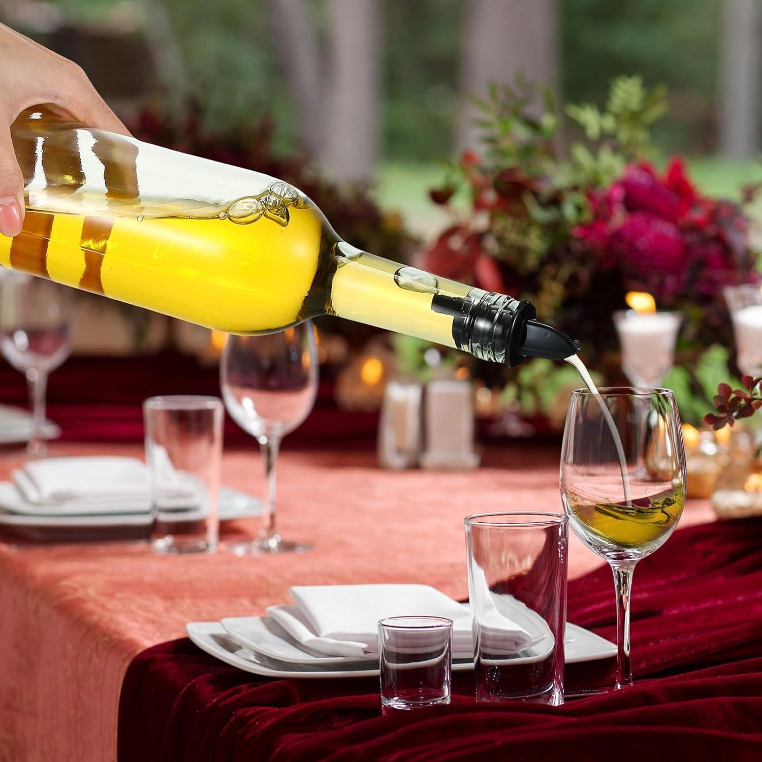 Baderke 6 Botellas de Vidrio 0.74L con Vertedor y Tapas