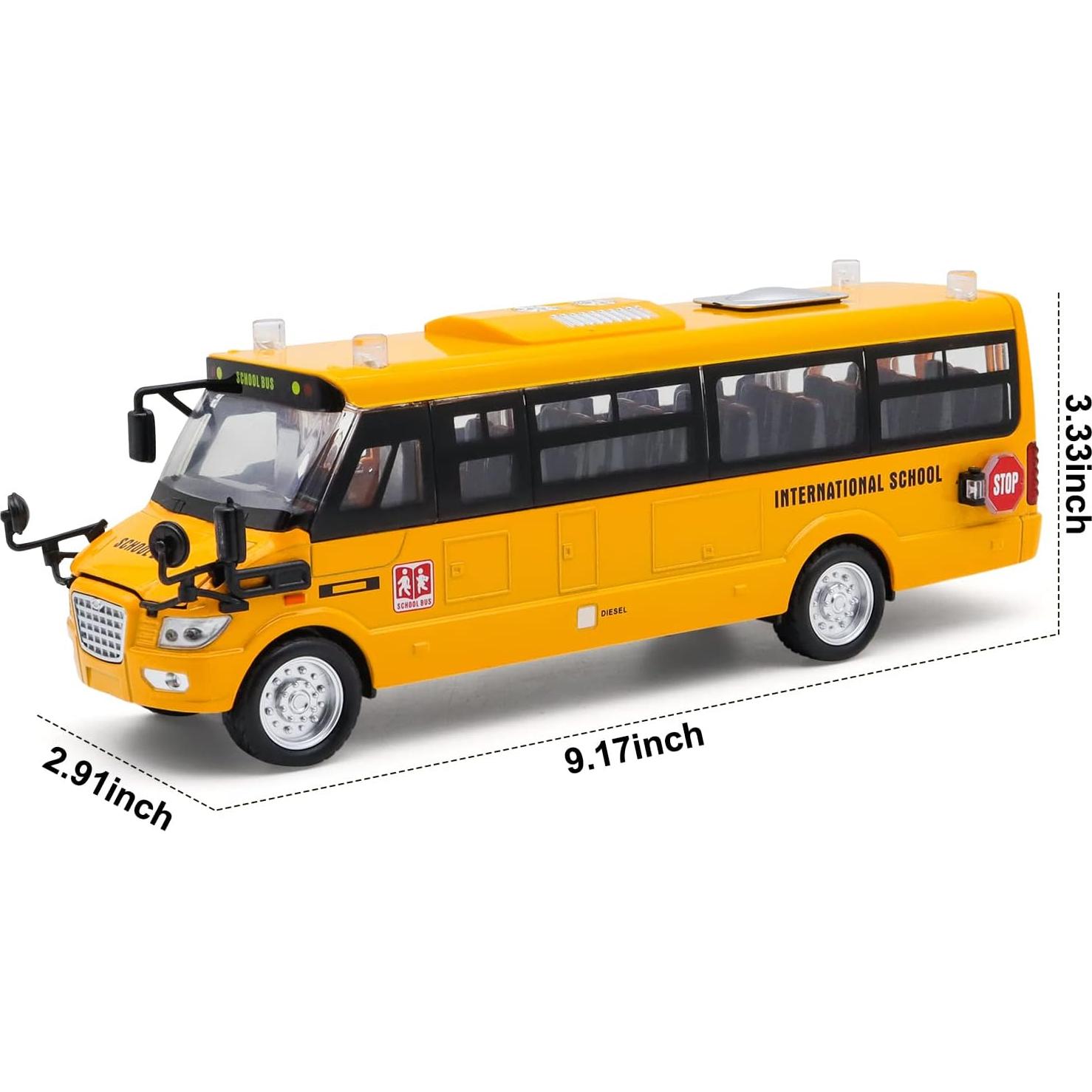 Autobús Escolar de Juguete Ming You 23.62 cm con Sonido y Luz
