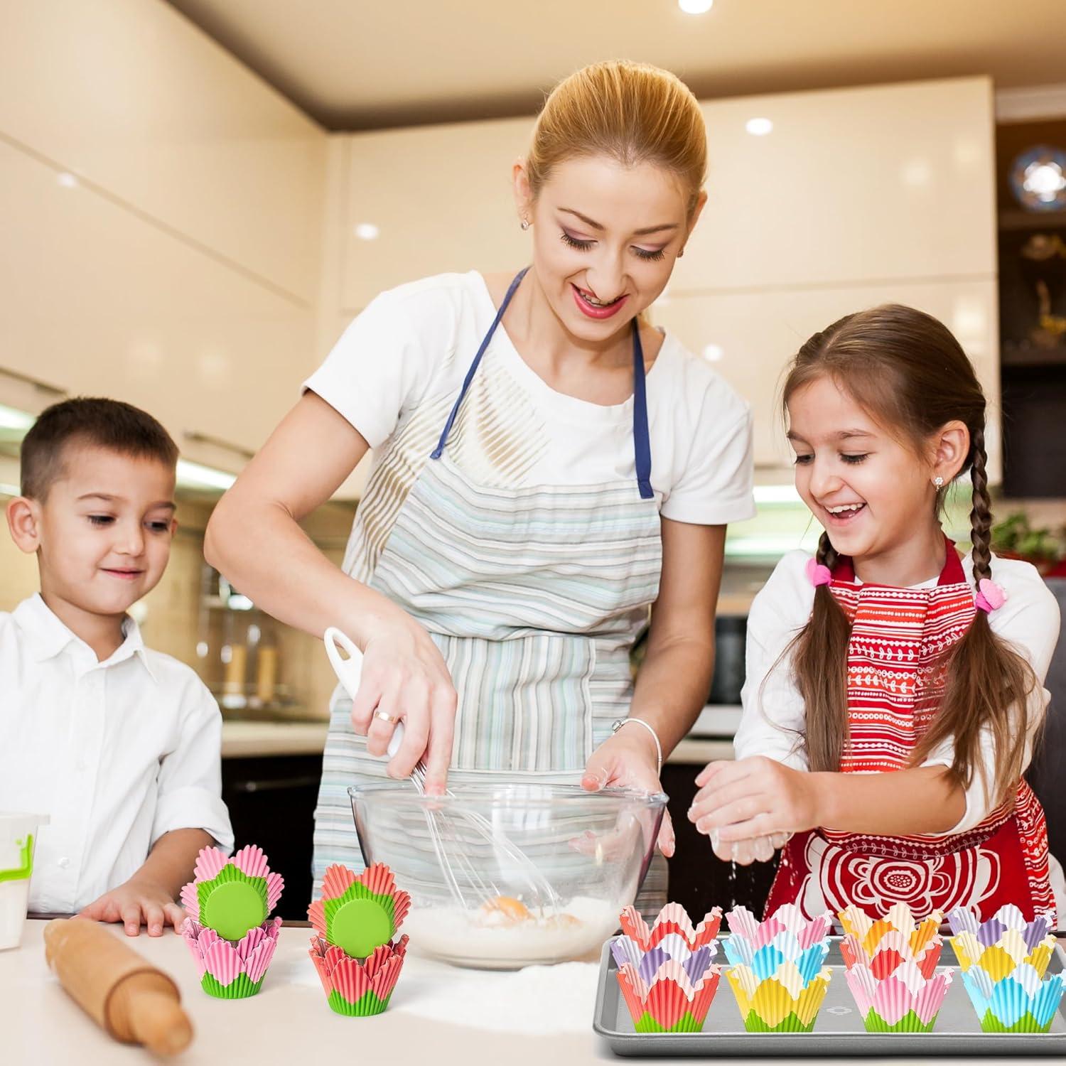 Forros para Cupcake COcnny - 300 Piezas en 6 Estilos Florales